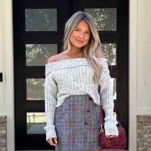 Off the shoulder sweater